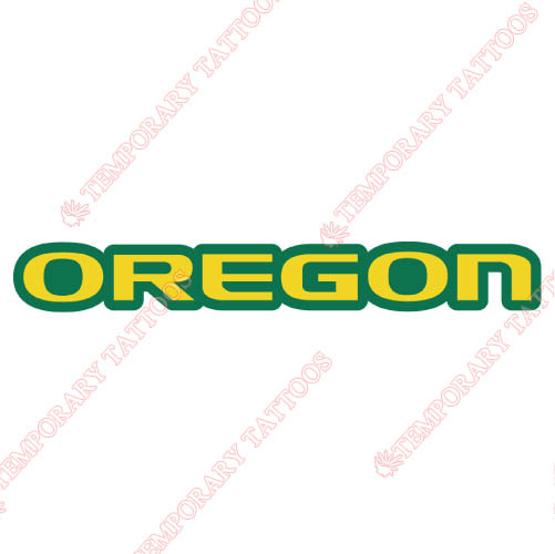 Oregon Ducks Customize Temporary Tattoos Stickers NO.5794